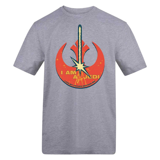 Grey - Front - Star Wars Childrens-Kids I Am A Jedi T-Shirt