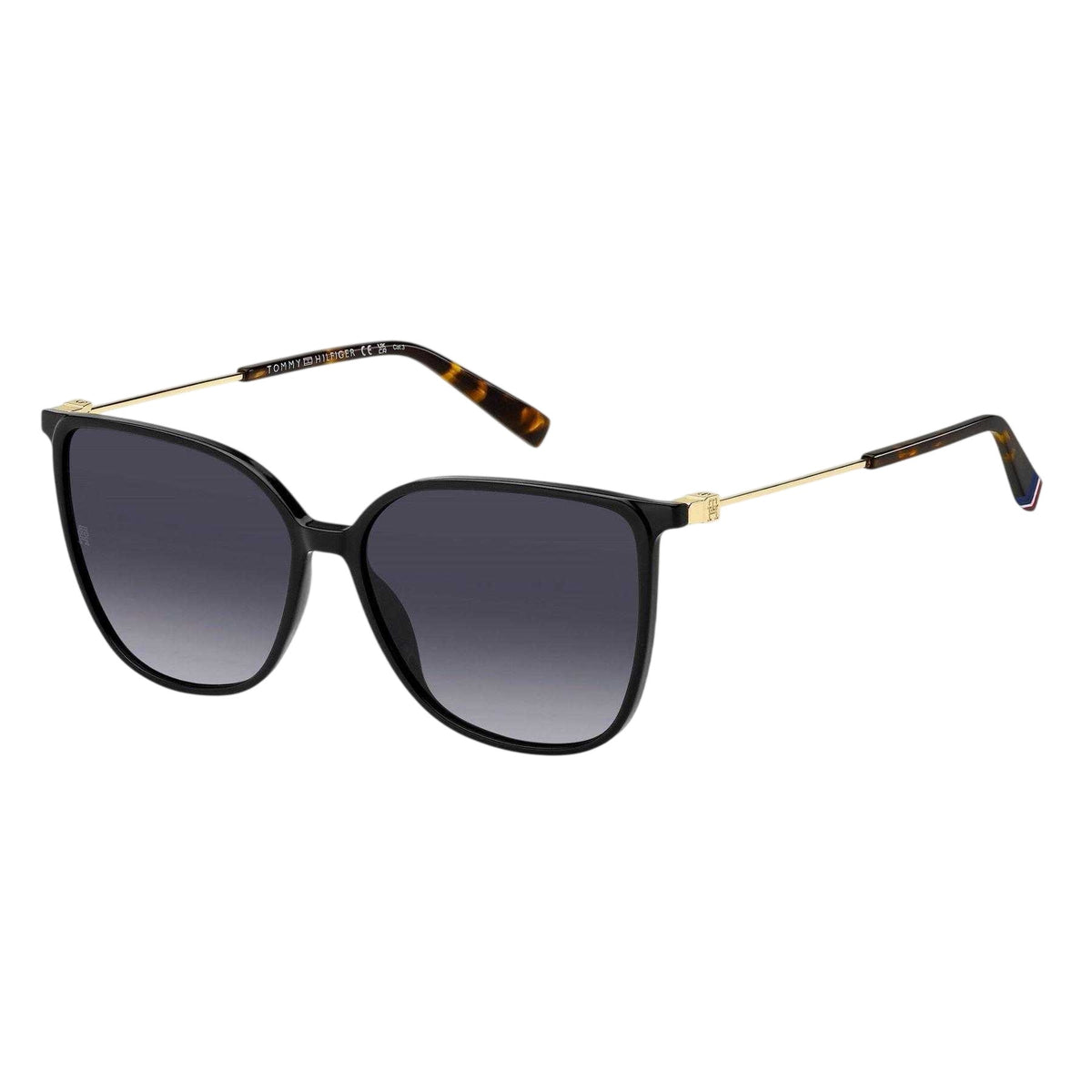 Black - Front - Tommy Hilfiger Round Sunglasses