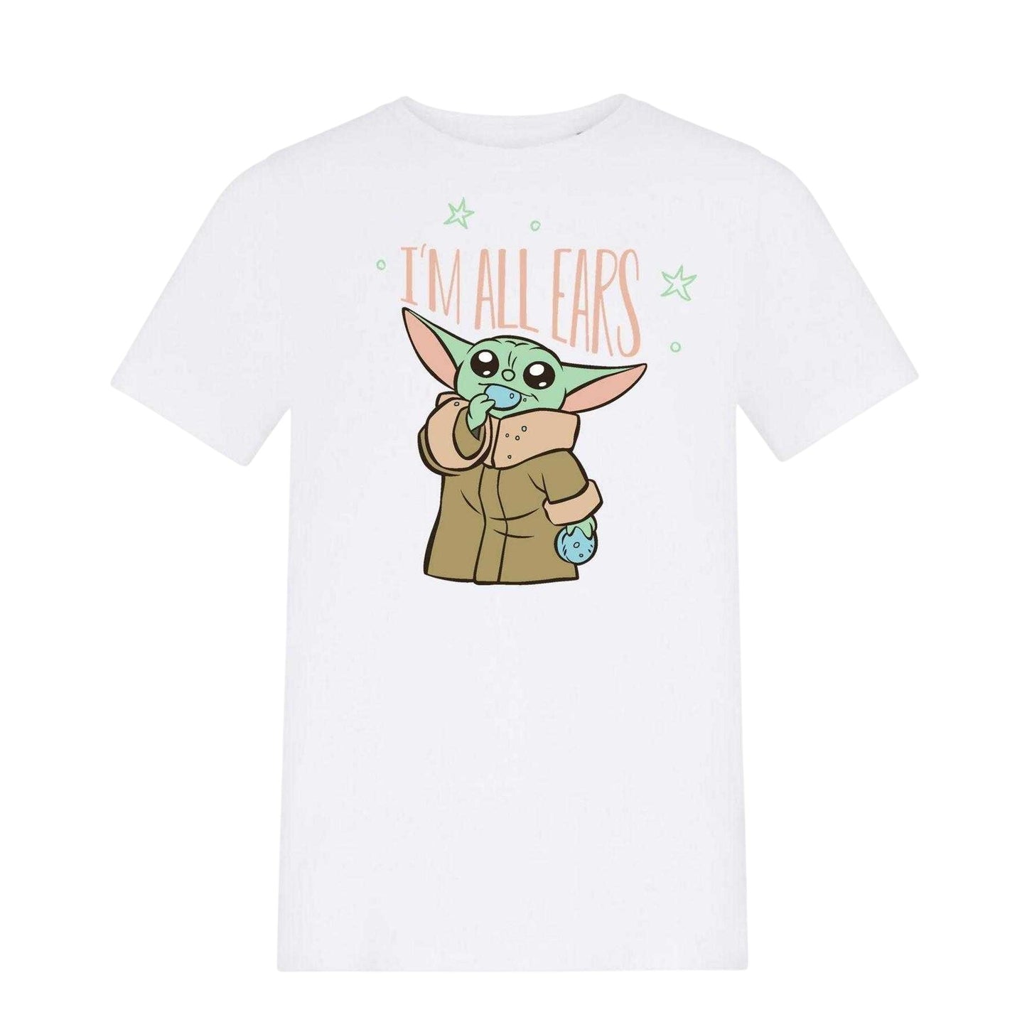 White - Front - Star Wars Childrens-Kids I´m All Ears Grogu T-Shirt