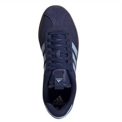 Navy-Sky Blue - Lifestyle - Adidas Mens VL Court 3.0 3 Stripes Leather Shoes