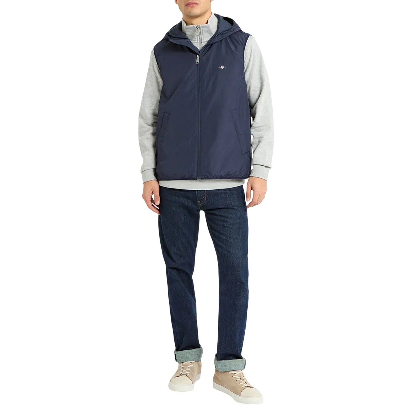 Blue - Lifestyle - Gant Mens Sleeveless Gilet