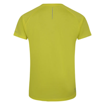 Yellow - Back - Dare 2B Mens Accelerate Lightweight Running T-Shirt