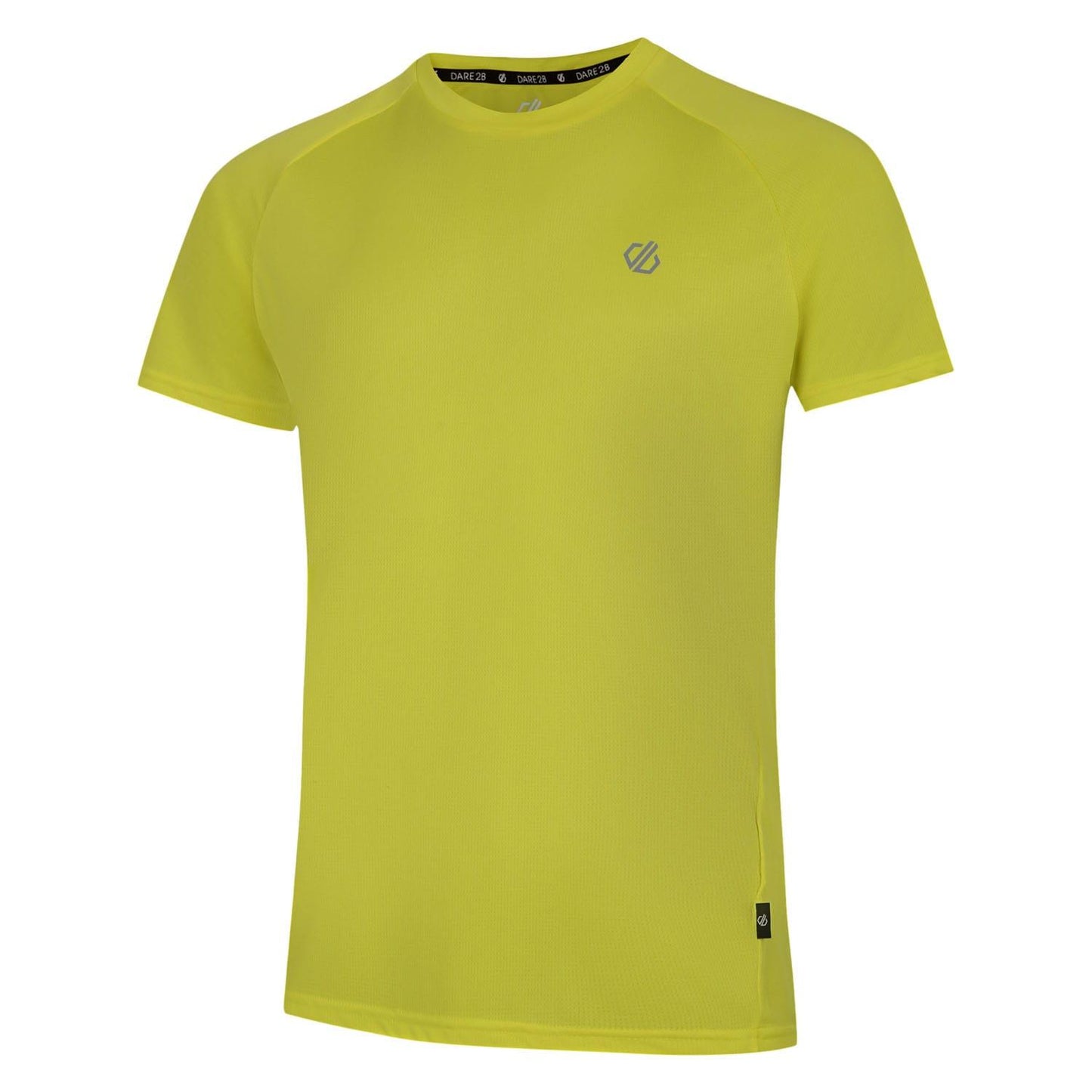 Yellow - Side - Dare 2B Mens Accelerate Lightweight Running T-Shirt