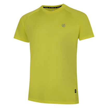 Yellow - Side - Dare 2B Mens Accelerate Lightweight Running T-Shirt