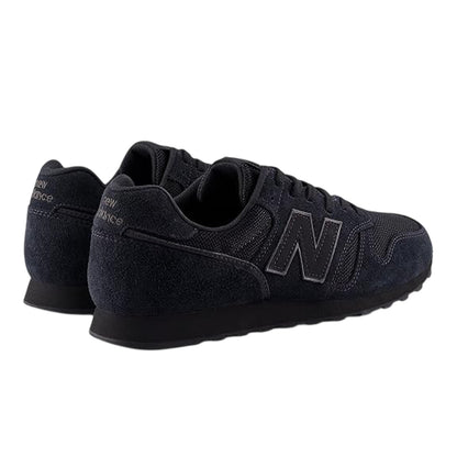 Triple Black - Back - New Balance Mens 373 Suede Trainers
