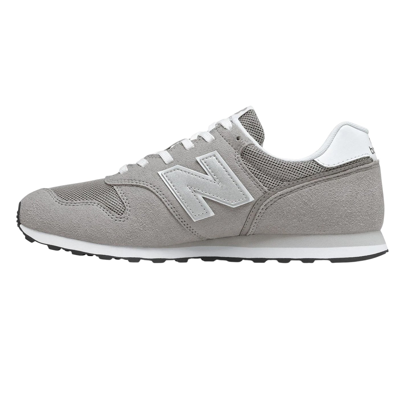 Grey - Back - New Balance Mens 373 Suede Trainers