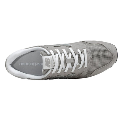 Grey - Side - New Balance Mens 373 Suede Trainers
