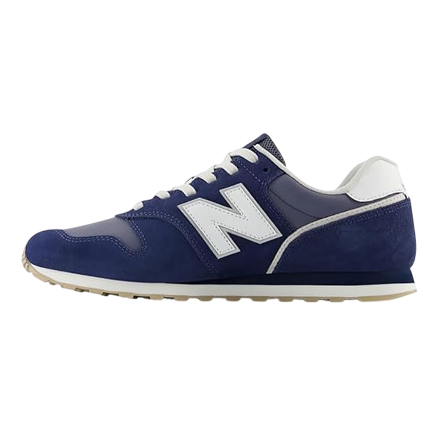Navy - Back - New Balance Mens 373 Suede Trainers