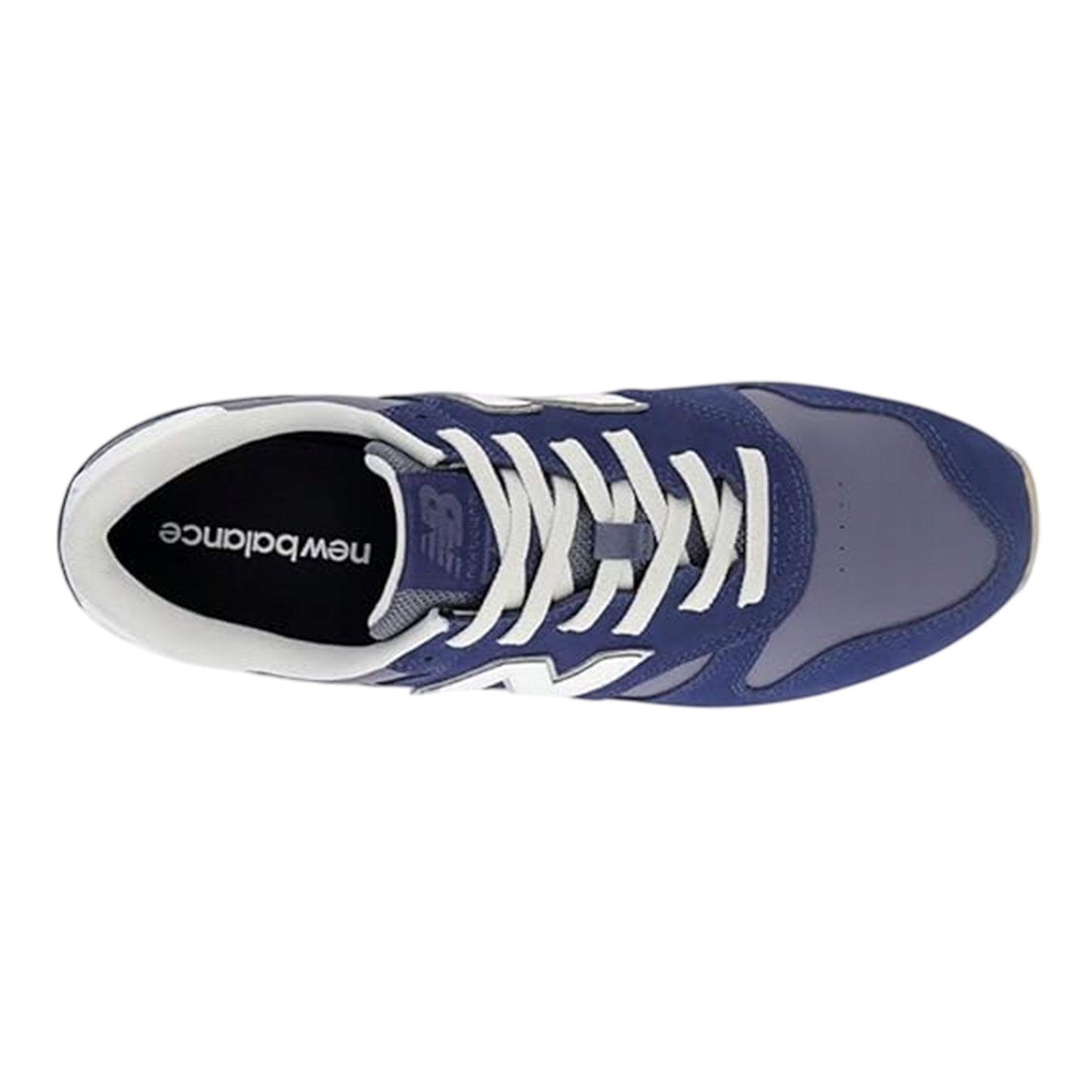 Navy - Side - New Balance Mens 373 Suede Trainers