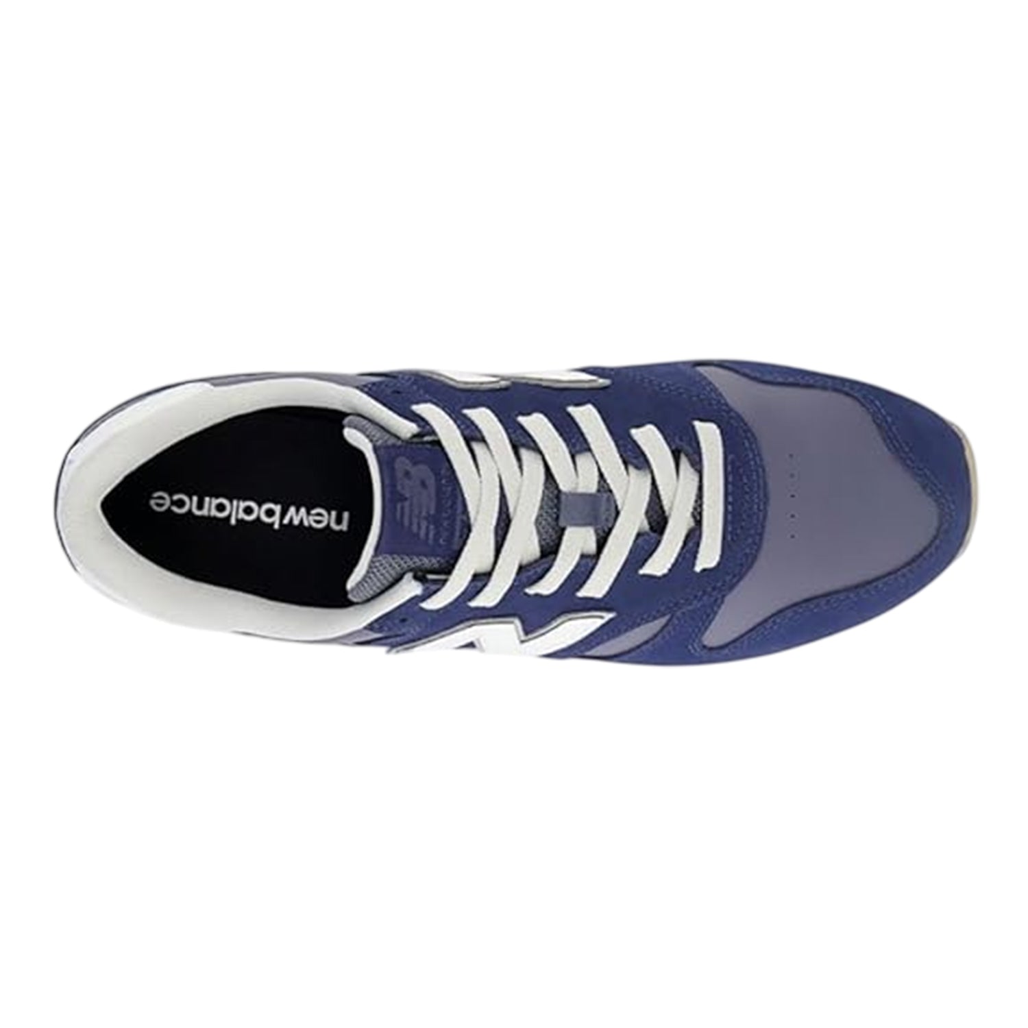Navy - Side - New Balance Mens 373 Suede Trainers