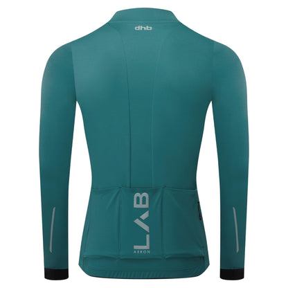 Blue - Back - dhb Mens Aeron Lab Polartech Lightweight Winter Performance Jacket
