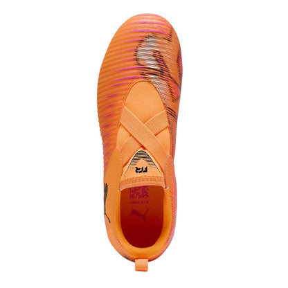 Orange-Black - Side - Puma Childrens-Kids Future 8 Match Firm Ground Football Boots