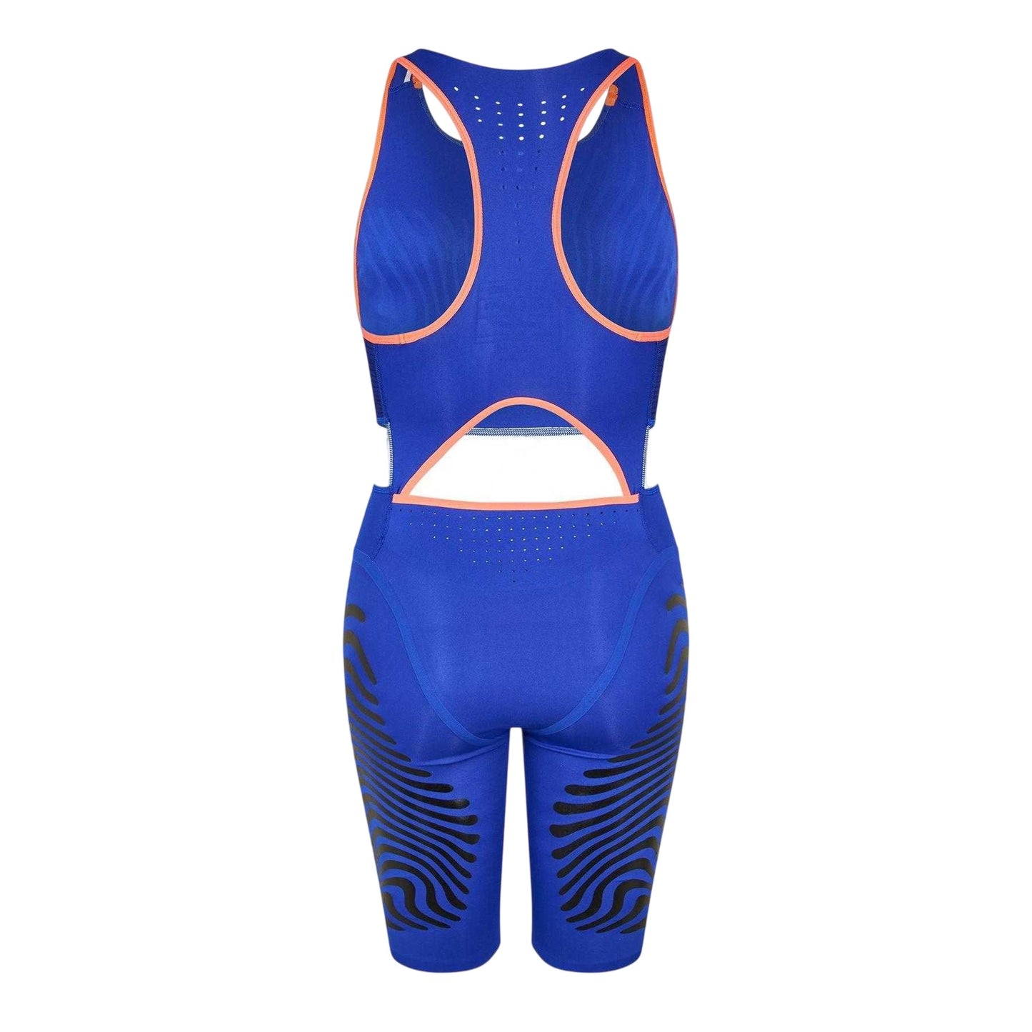 Lucid Blue - Back - Adidas Womens-Ladies France Bodysuit