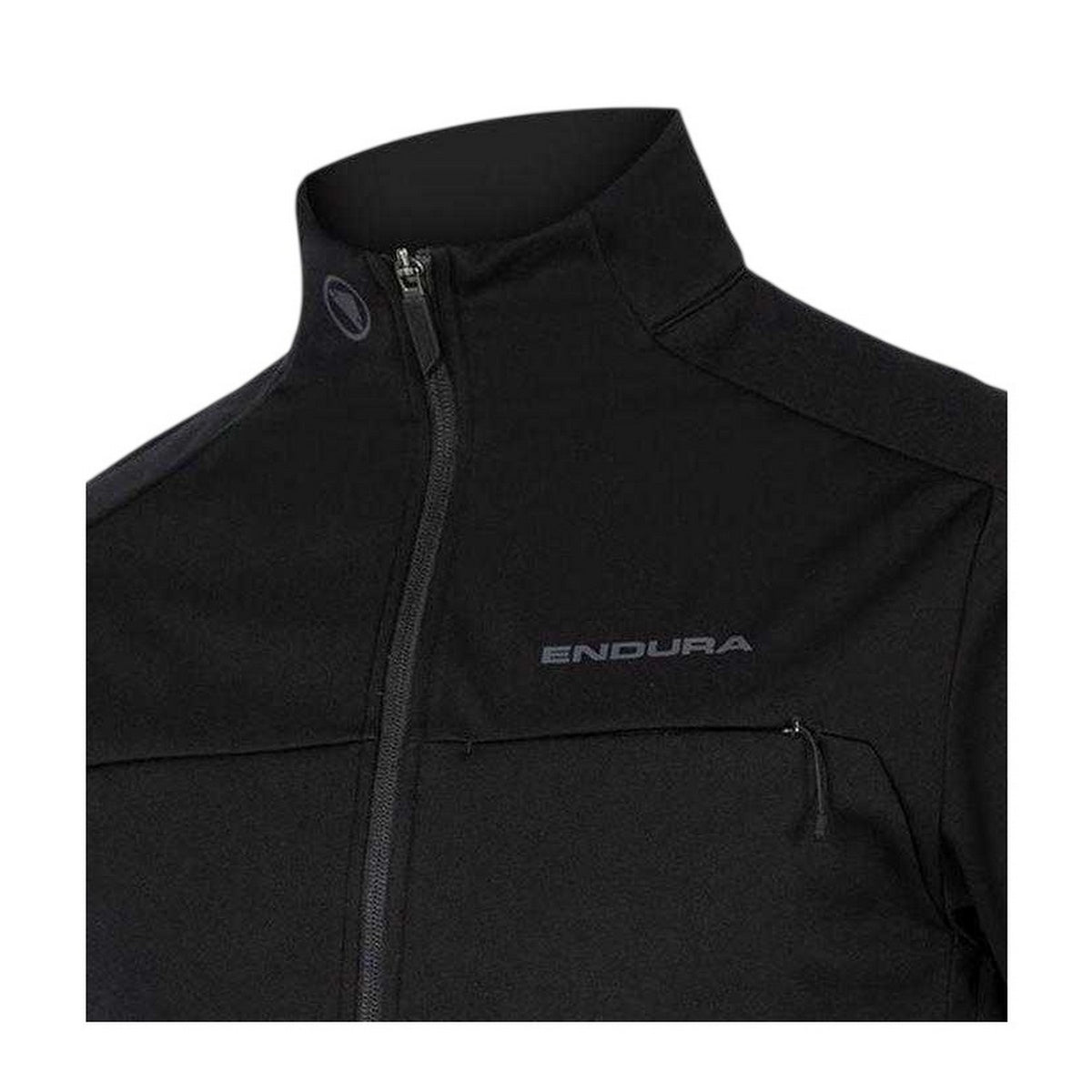 Black - Side - Endura Mens Windchill II Performance Windproof Long-Sleeved Cycling Jacket