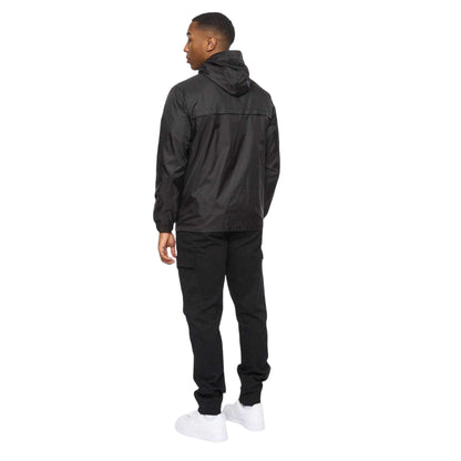 Black - Back - Crosshatch Mens Logo Jacket