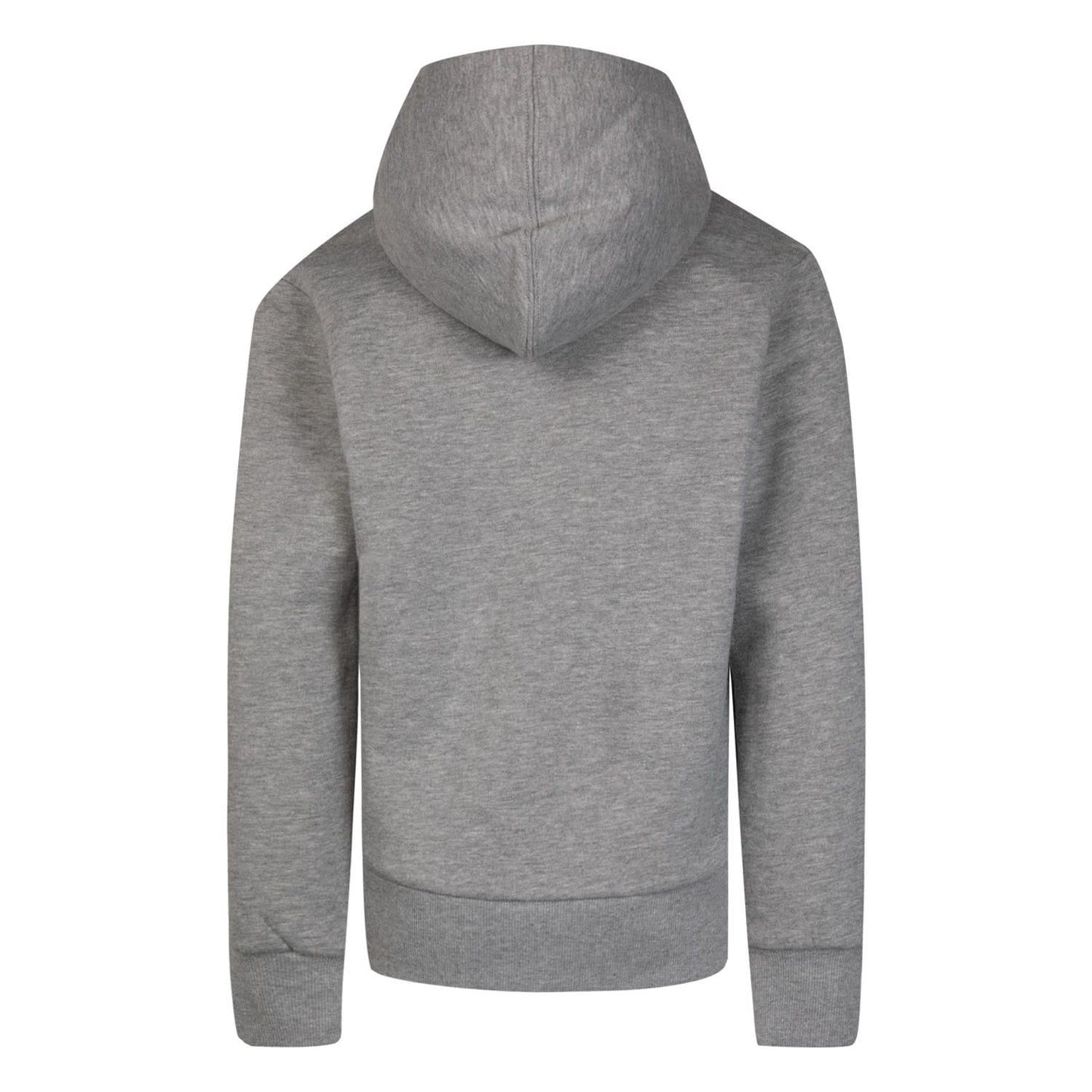 Grey - Back - Converse Childrens-Kids Logo Full Zip Hoodie