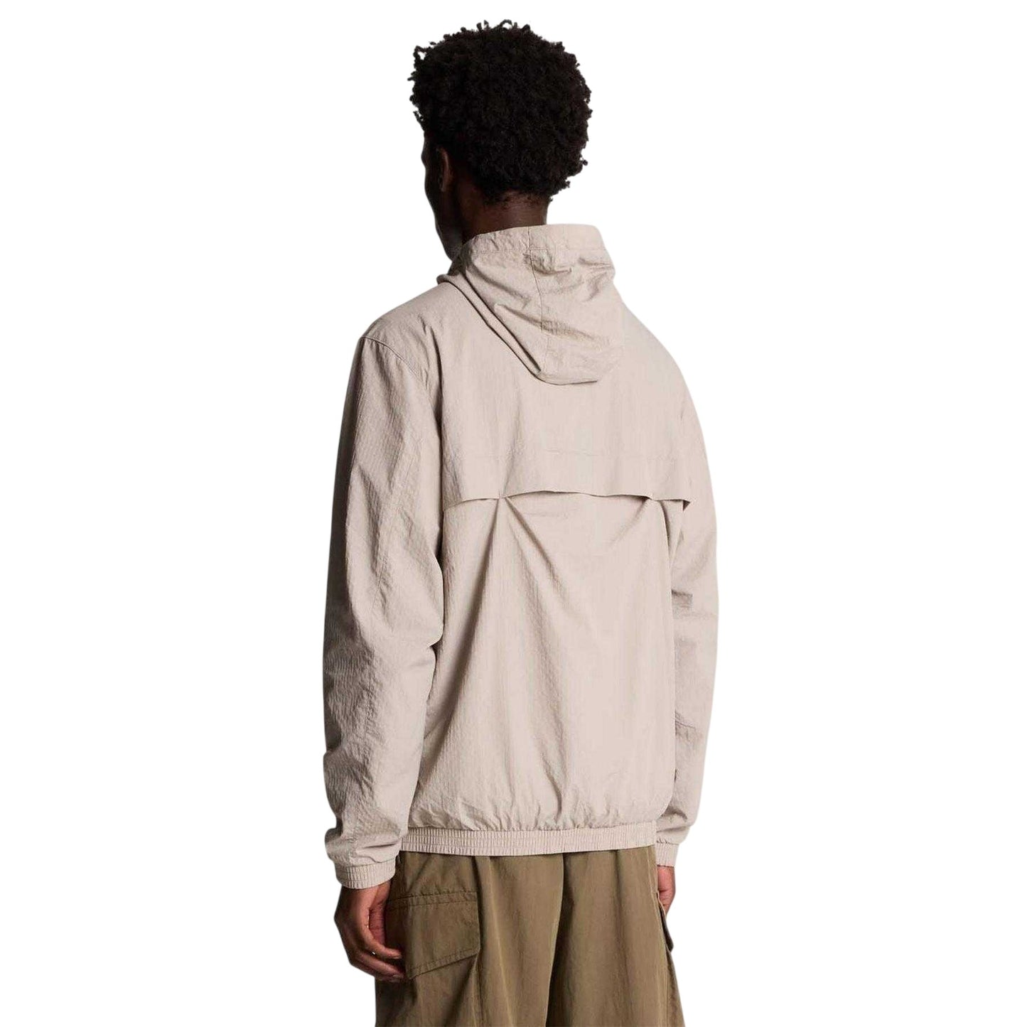 Grey - Back - Lyle & Scott Mens Hooded Jacket