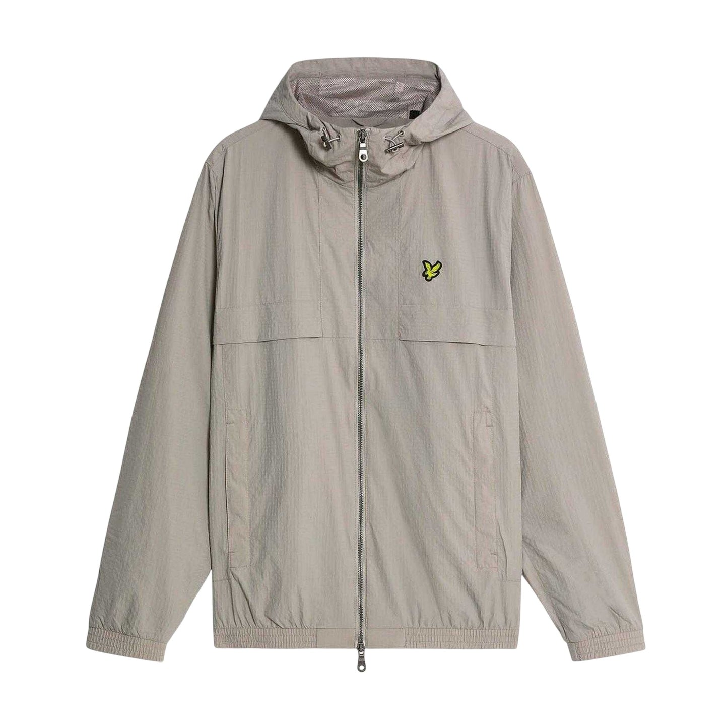 Grey - Front - Lyle & Scott Mens Hooded Jacket