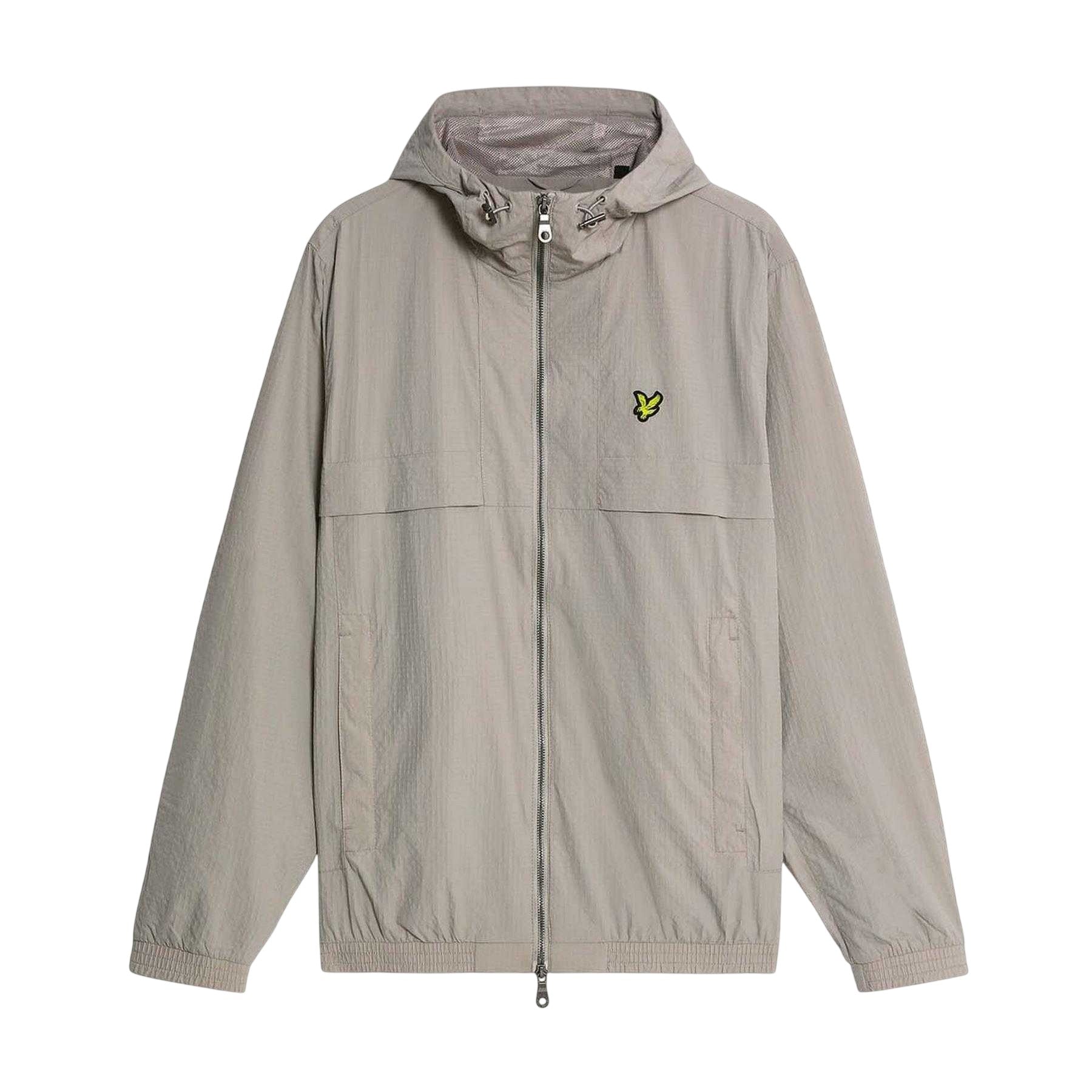 Grey - Front - Lyle & Scott Mens Hooded Jacket