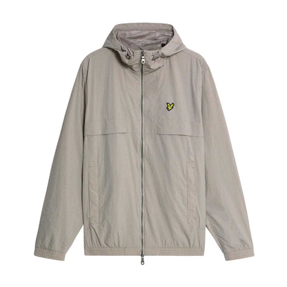 Grey - Front - Lyle & Scott Mens Hooded Jacket