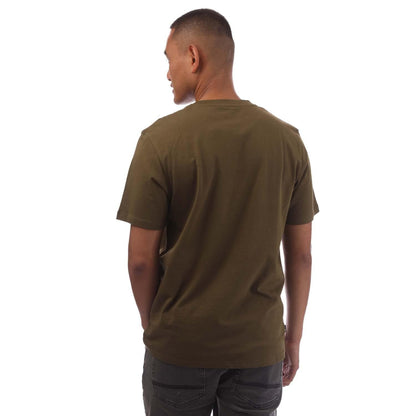 Olive - Back - Timberland Mens Kennebec River Logo T-Shirt