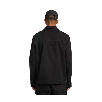 Black - Back - Timberland Mens Canvas Overshirt