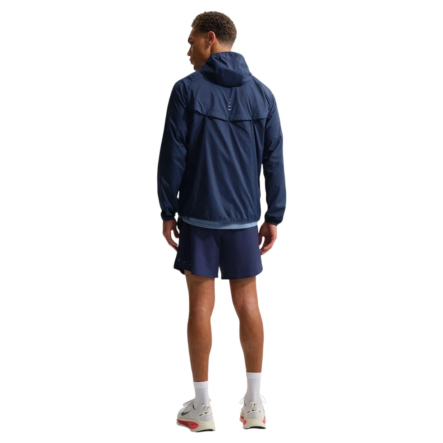 Midnight Navy - Back - Nike Mens Stride Lightweight Hooded Jacket