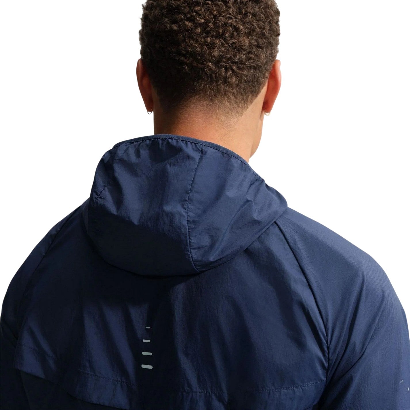 Midnight Navy - Side - Nike Mens Stride Lightweight Hooded Jacket