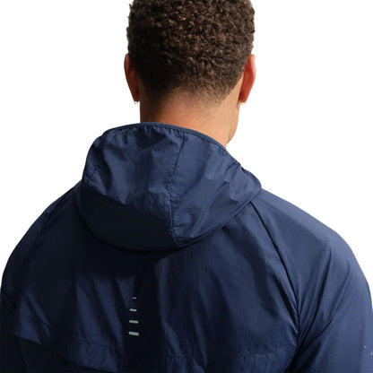 Midnight Navy - Side - Nike Mens Stride Lightweight Hooded Jacket
