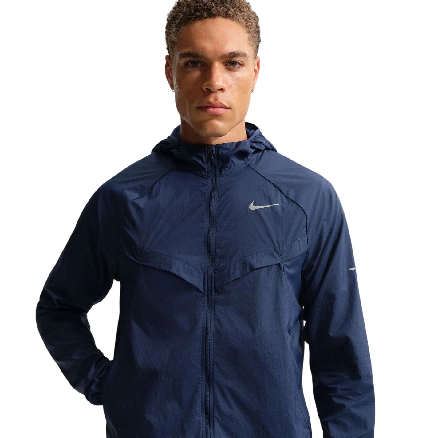 Midnight Navy - Lifestyle - Nike Mens Stride Lightweight Hooded Jacket