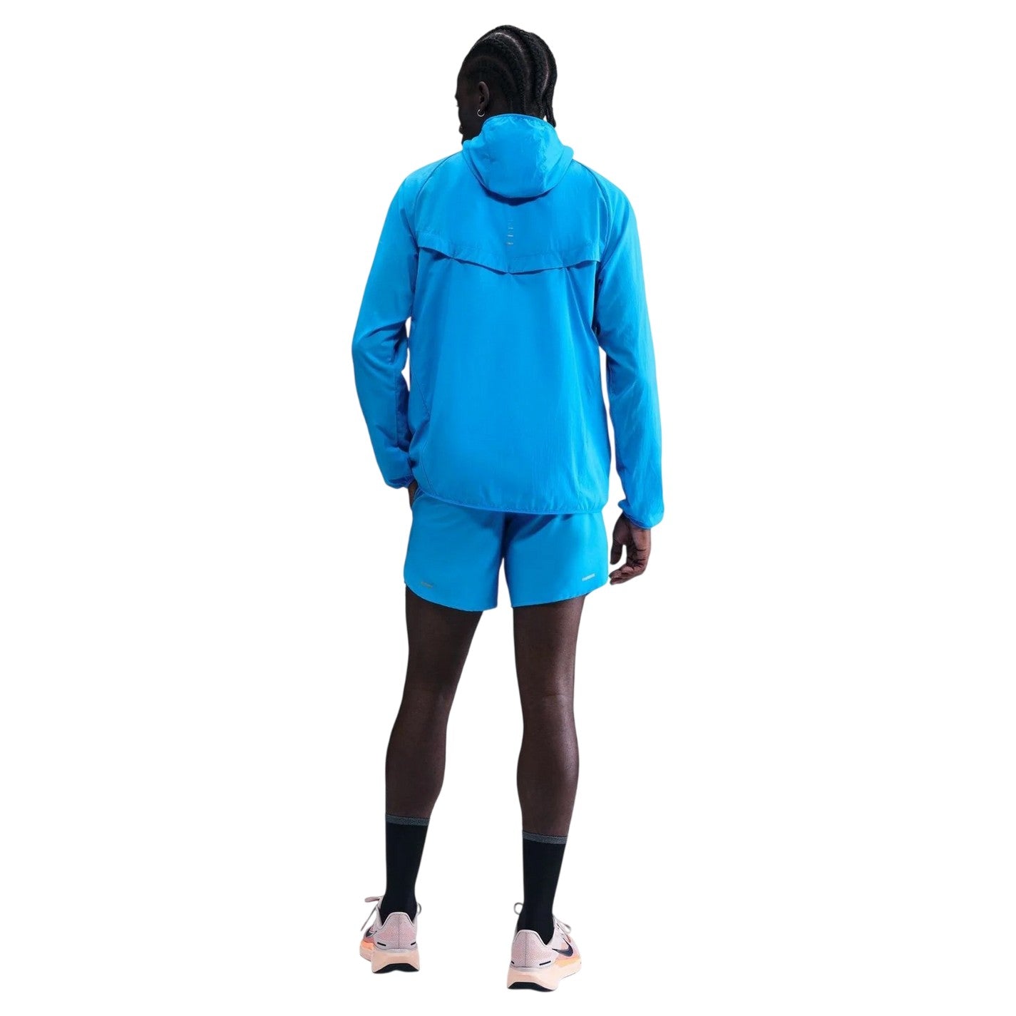 Blue-Blue - Back - Nike Mens Stride Lightweight Hooded Jacket