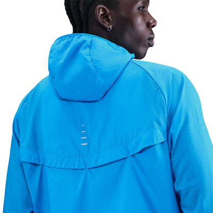 Blue-Blue - Side - Nike Mens Stride Lightweight Hooded Jacket