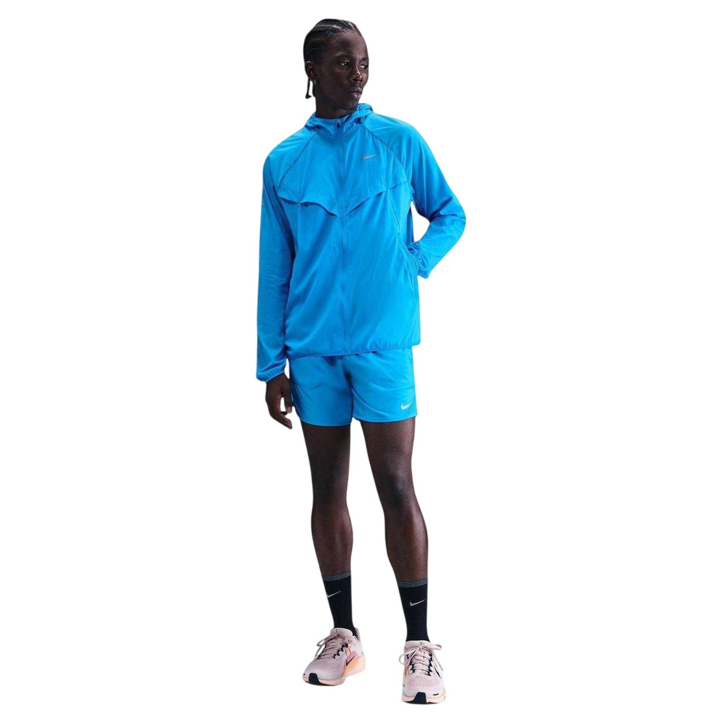 Blue-Blue - Lifestyle - Nike Mens Stride Lightweight Hooded Jacket