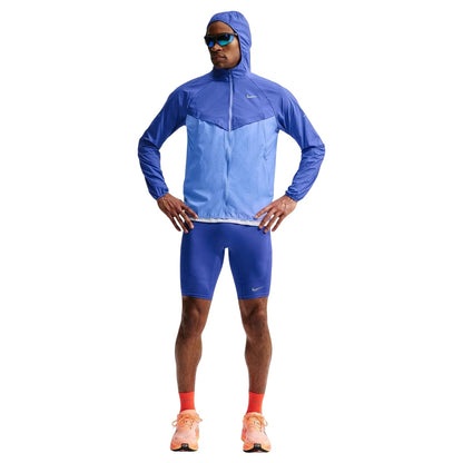 Lapis Blue - Front - Nike Mens Stride Lightweight Hooded Jacket