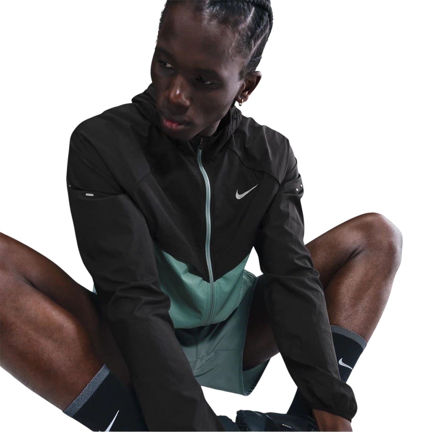 Cannon-Black - Lifestyle - Nike Mens Stride Lightweight Hooded Jacket