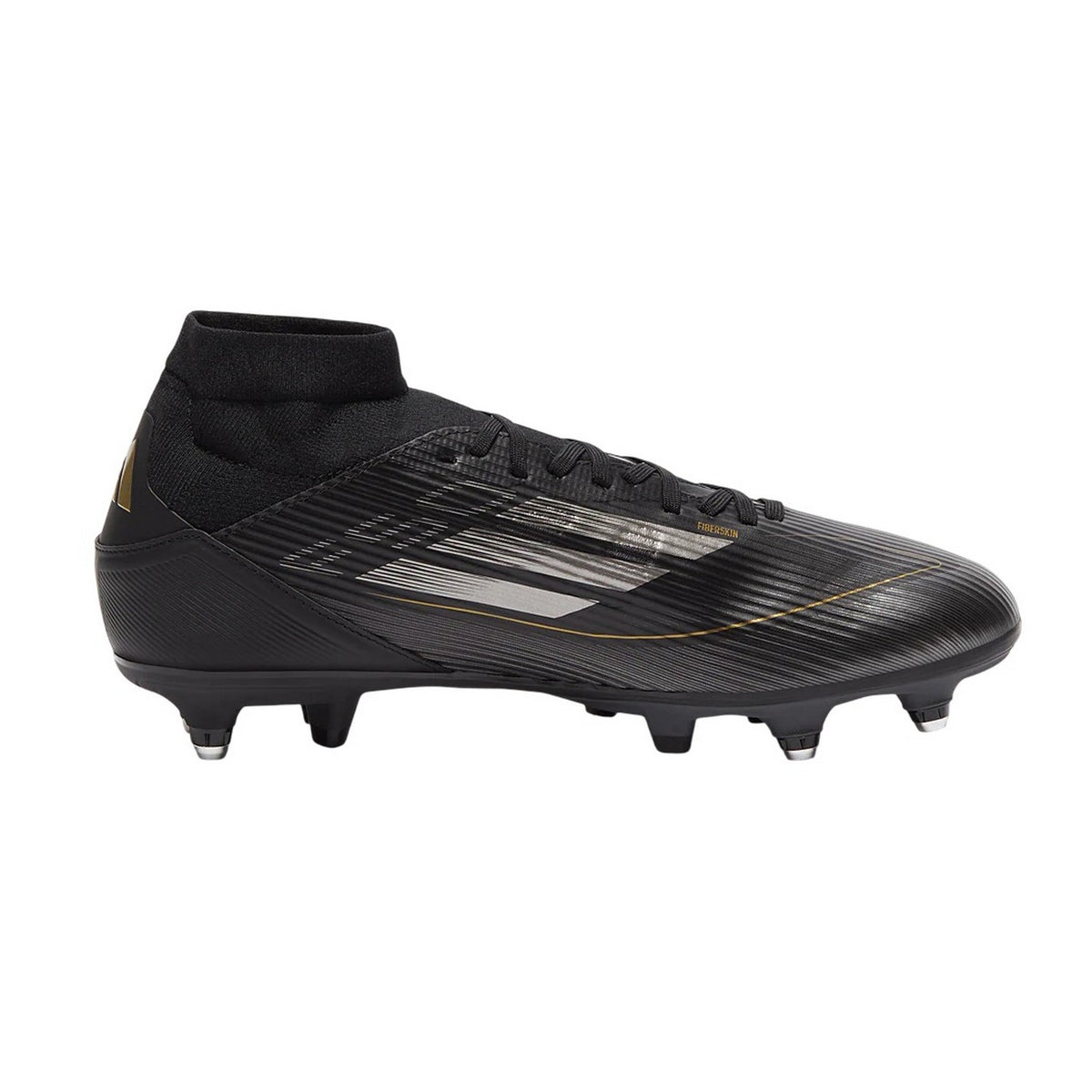 Black-Silver - Side - Adidas Mens F50 League Soft Ground Football Boots
