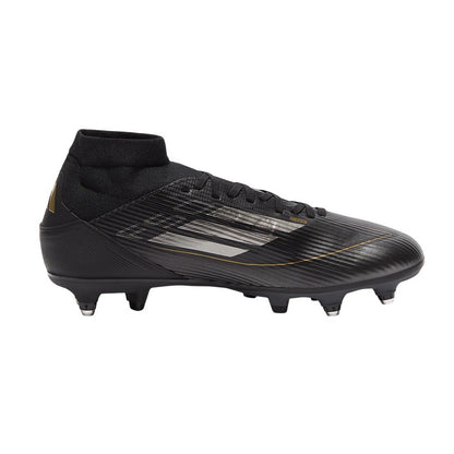 Black-Silver - Side - Adidas Mens F50 League Soft Ground Football Boots