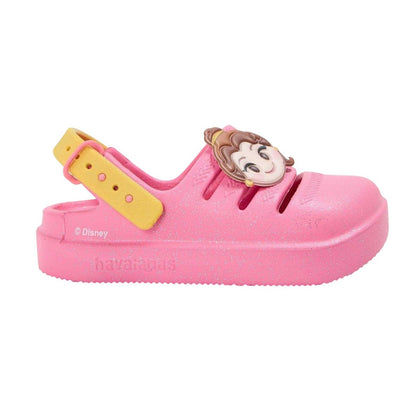 Pink - Back - Disney Princess Childrens-Kids Belle Clogs
