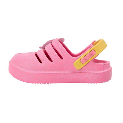 Pink - Side - Disney Princess Childrens-Kids Belle Clogs