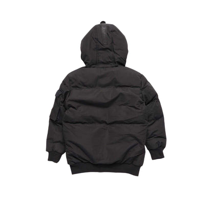 Black - Side - Ripstop Childrens-Kids Krinngton Padded Puffer Jacket