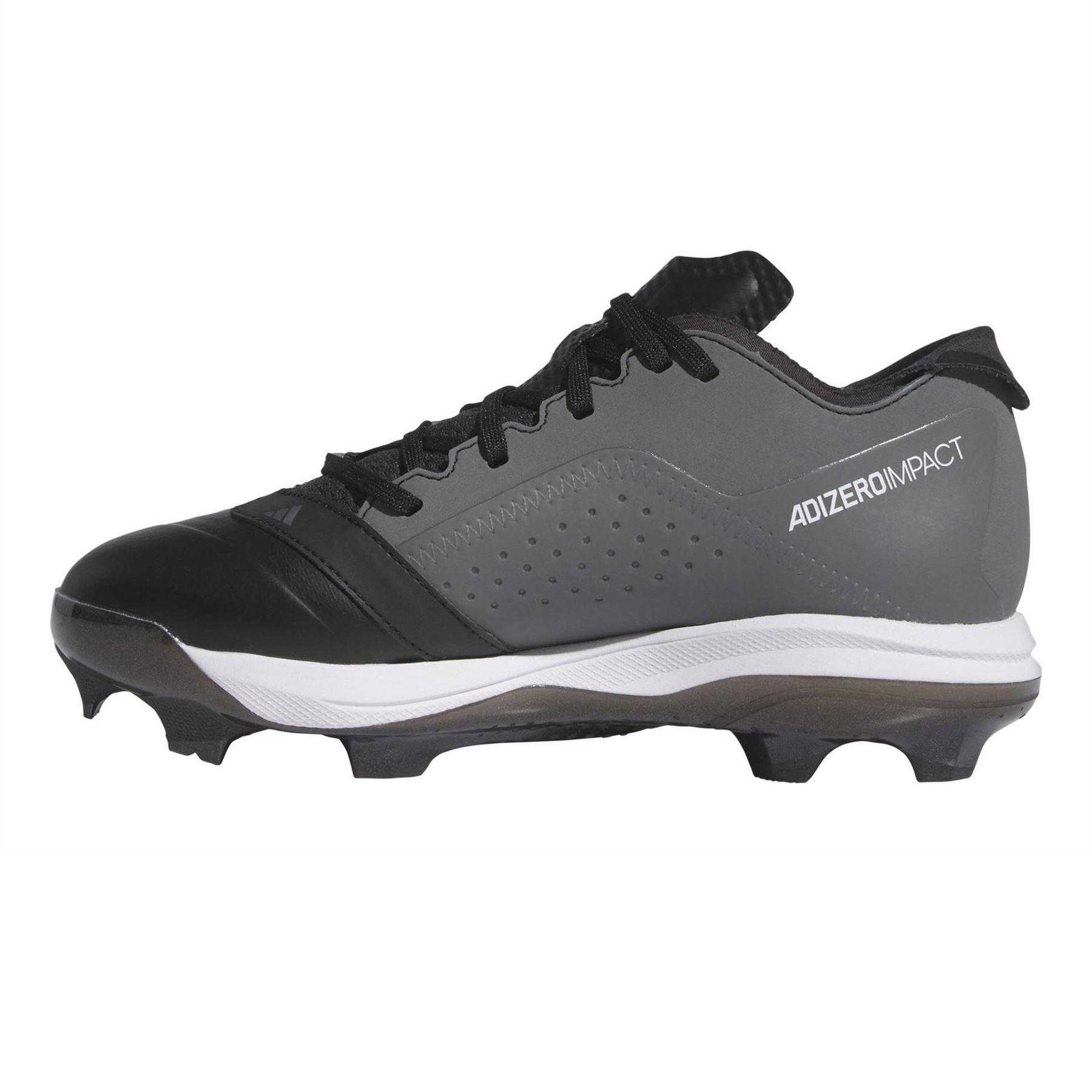 Core Black - Side - Adidas Childrens-Kids Impact Baseball Cleats