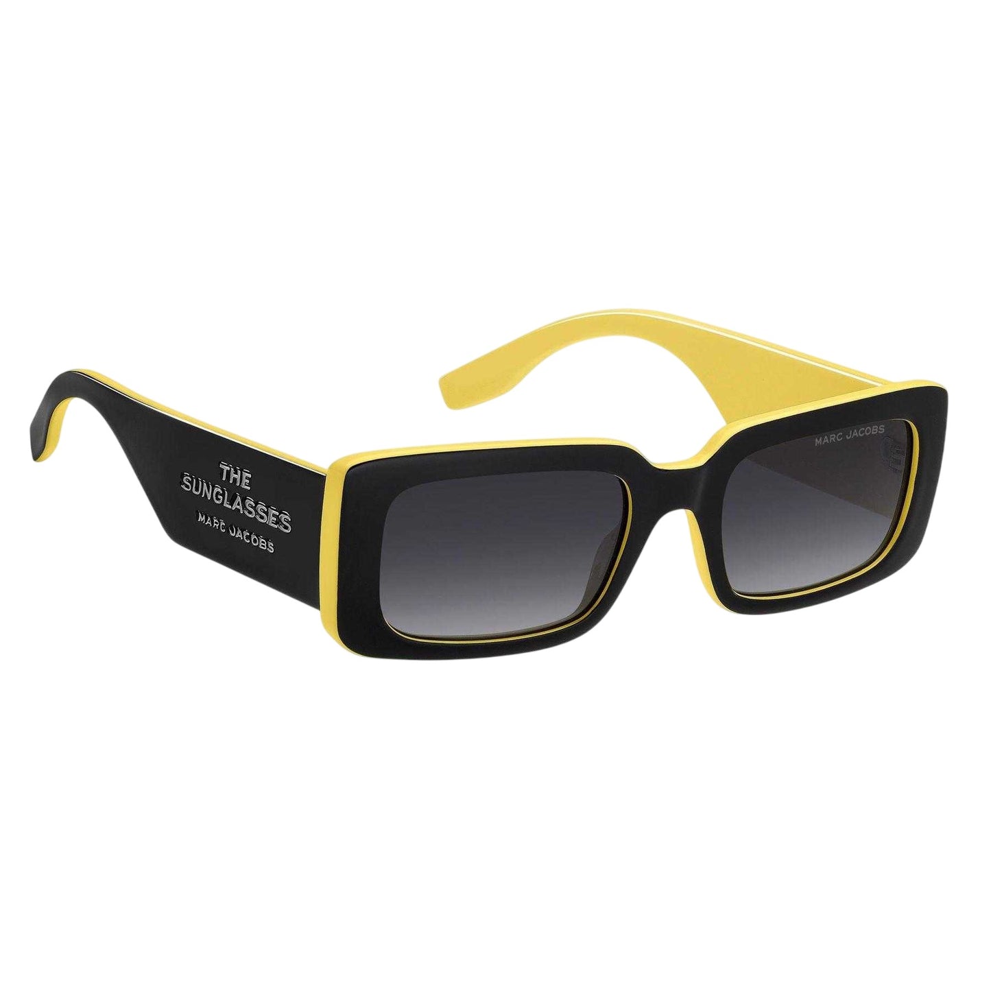 Black-Yellow - Side - Marc Jacobs Womens-Ladies Sunglasses