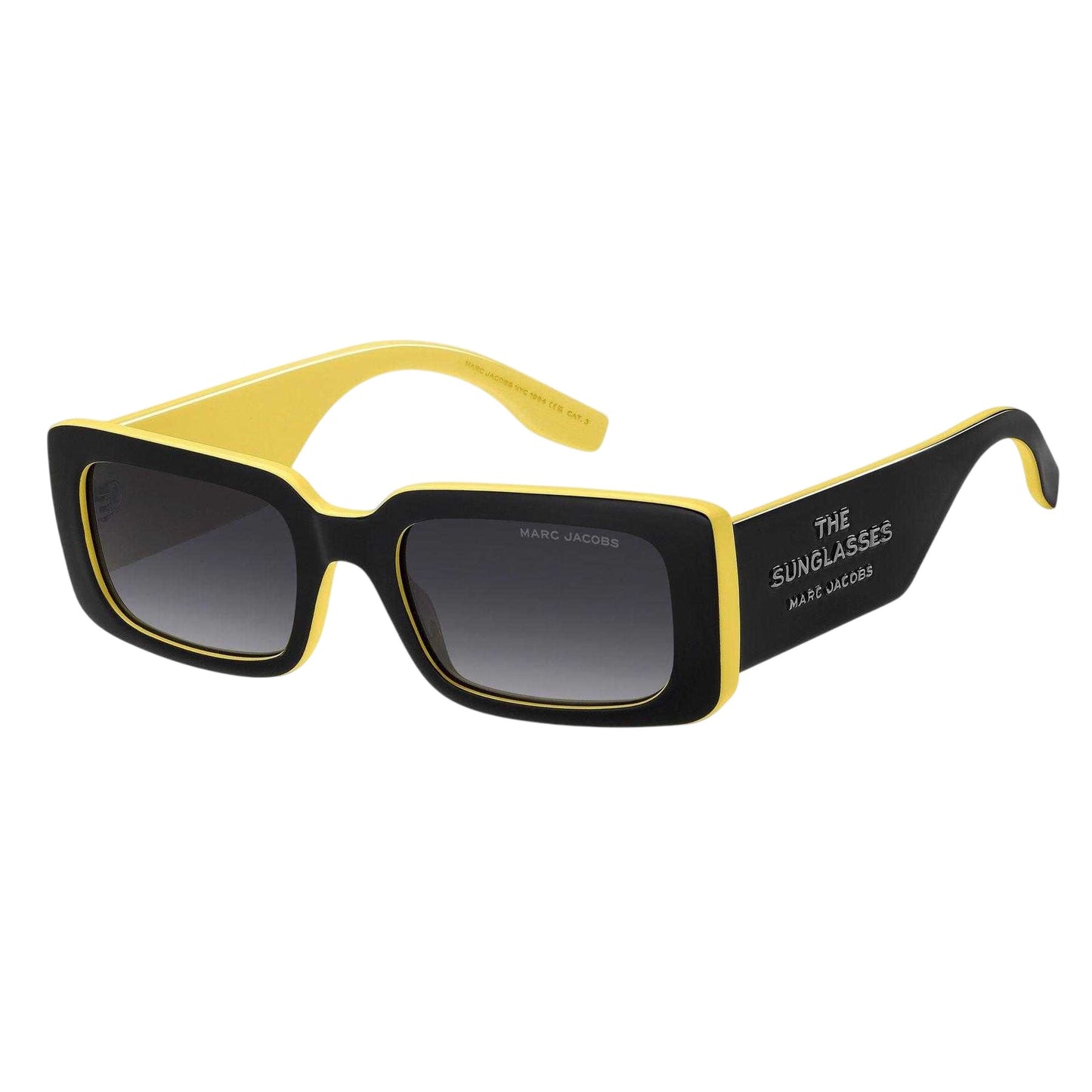 Black-Yellow - Front - Marc Jacobs Womens-Ladies Sunglasses