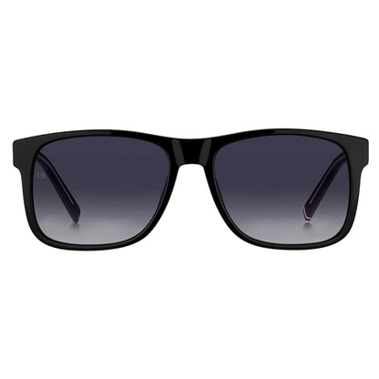 Black - Back - Tommy Hilfiger Mens Round Sunglasses