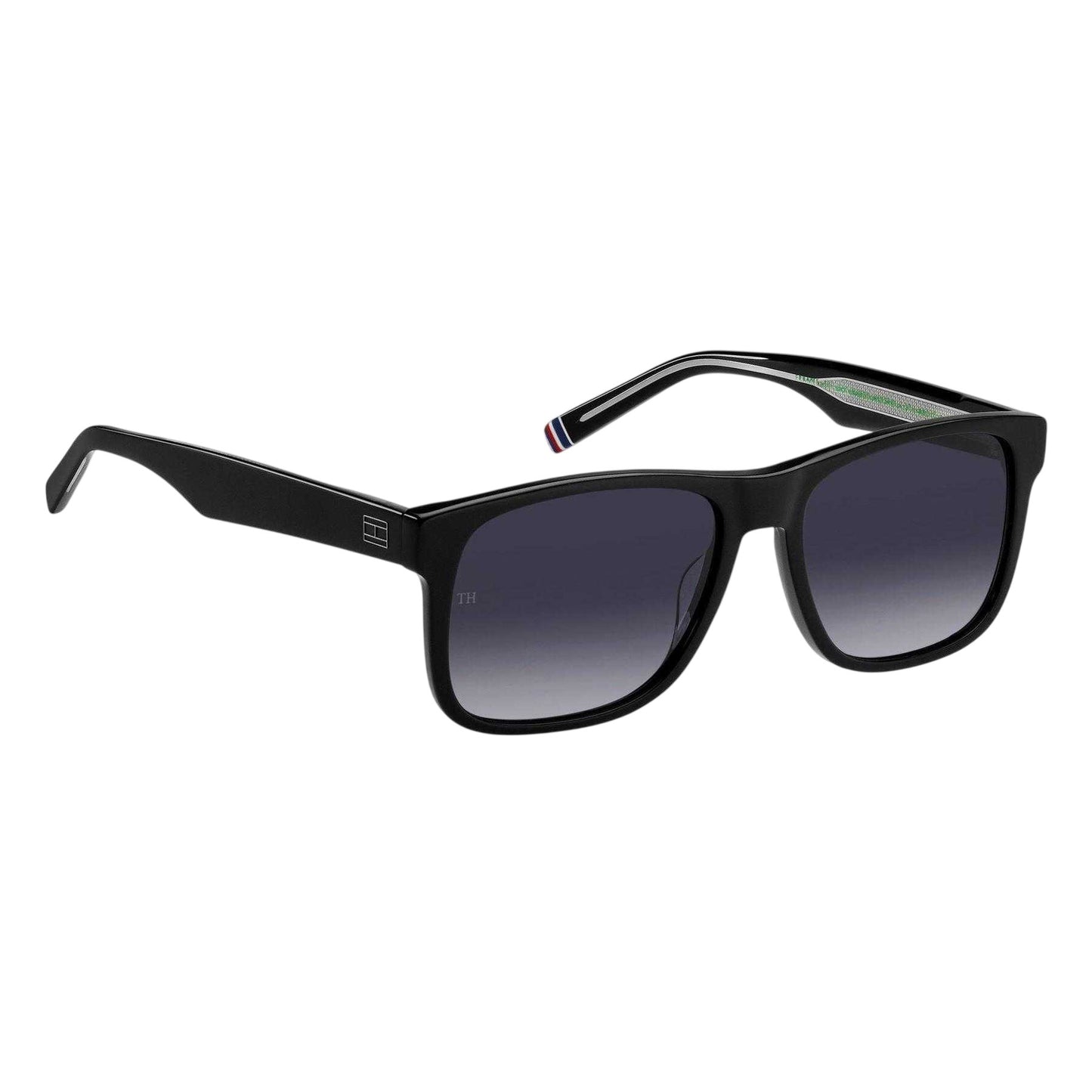 Black - Side - Tommy Hilfiger Mens Round Sunglasses