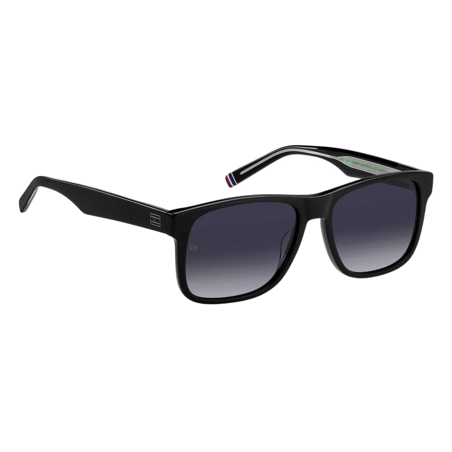 Black - Side - Tommy Hilfiger Mens Round Sunglasses