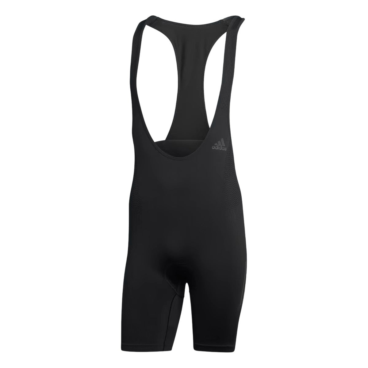 Black - Front - Adidas Mens Plain Cycling Bib Shorts