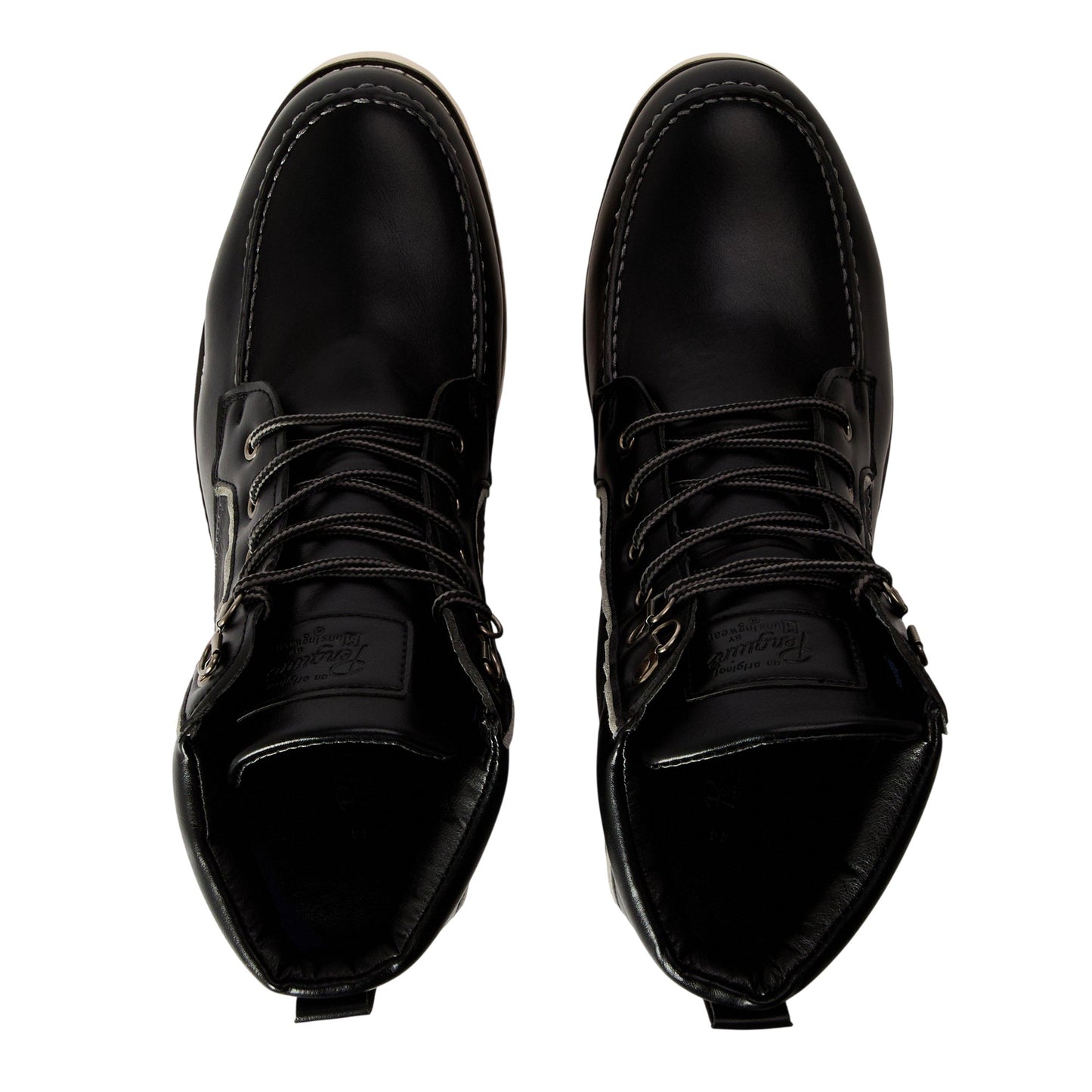 Black - Front - Original Penguin Mens Atlas Hiking Boots