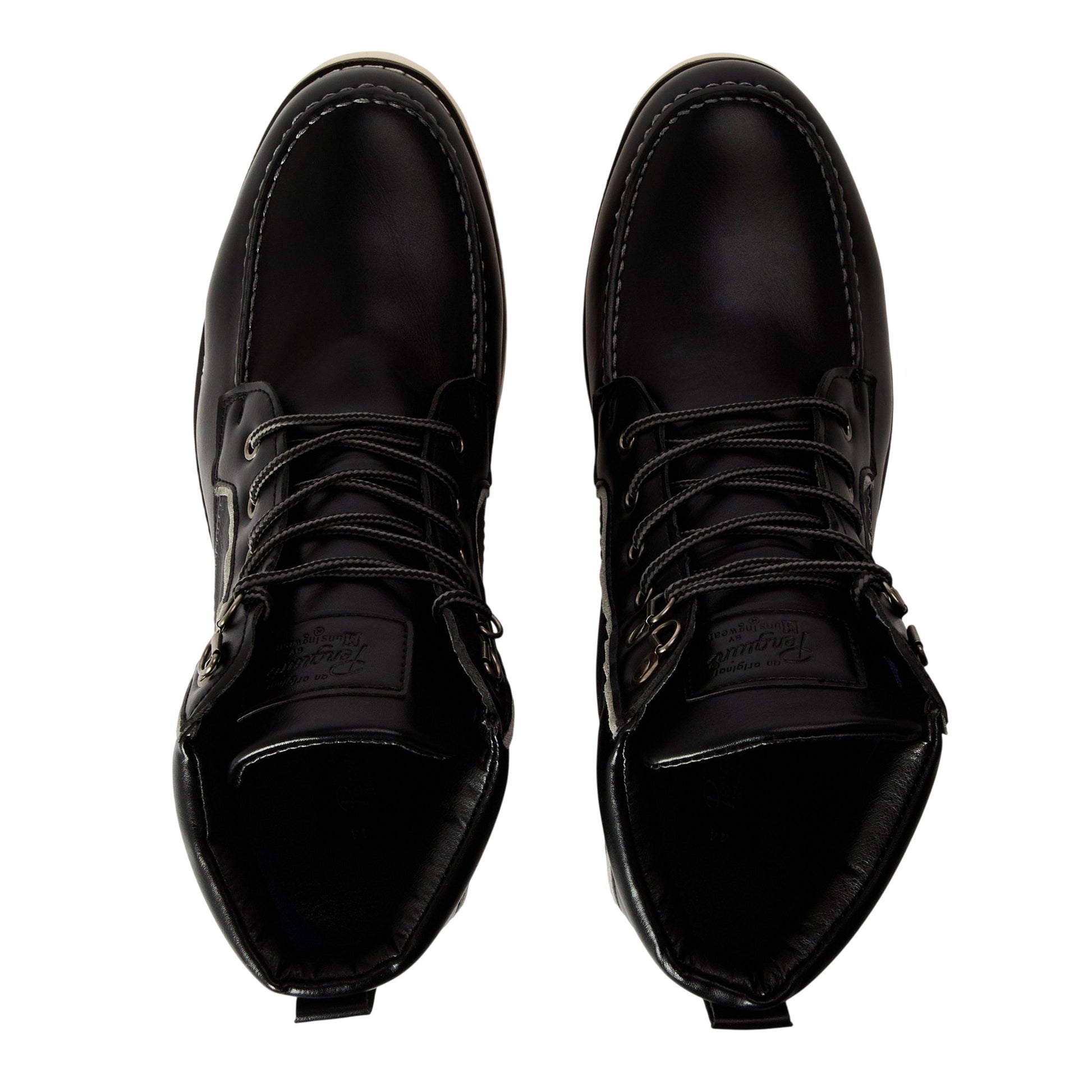 Black - Front - Original Penguin Mens Atlas Hiking Boots