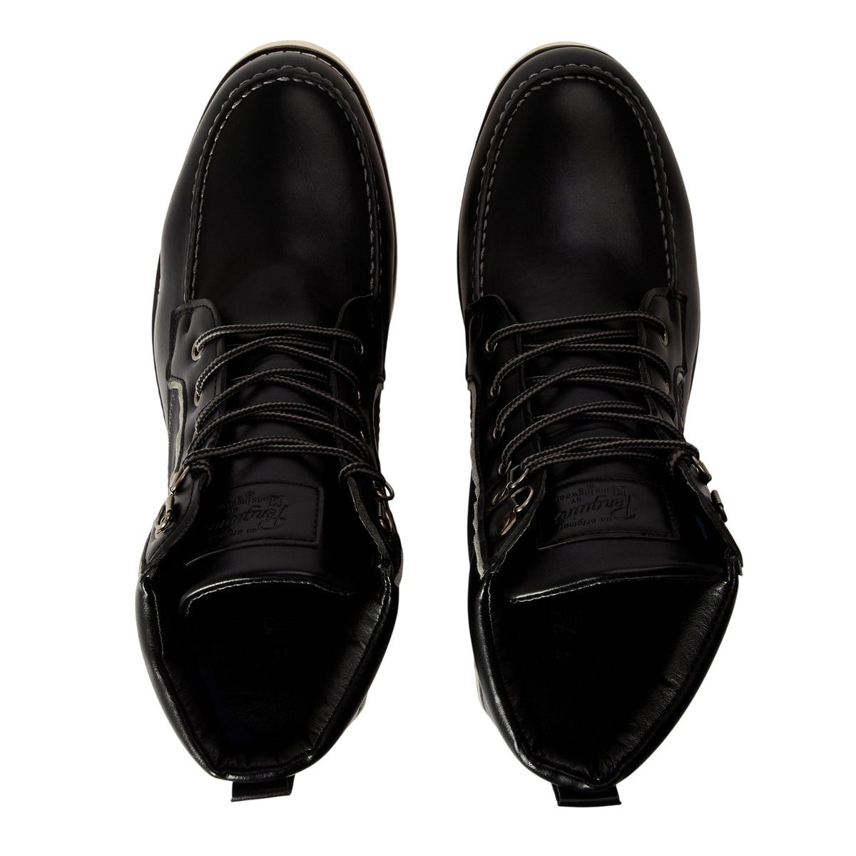 Black - Front - Original Penguin Mens Atlas Hiking Boots
